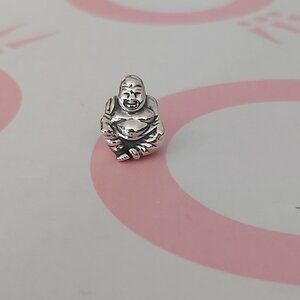 AUTHENTIC PANDORA STERLING SILVER *RETIRED* SMILING BUDDHA CHARM 790478